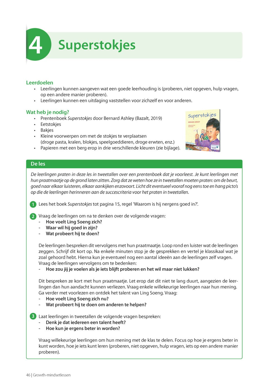 Growth Mindset lessen voor de basisschool