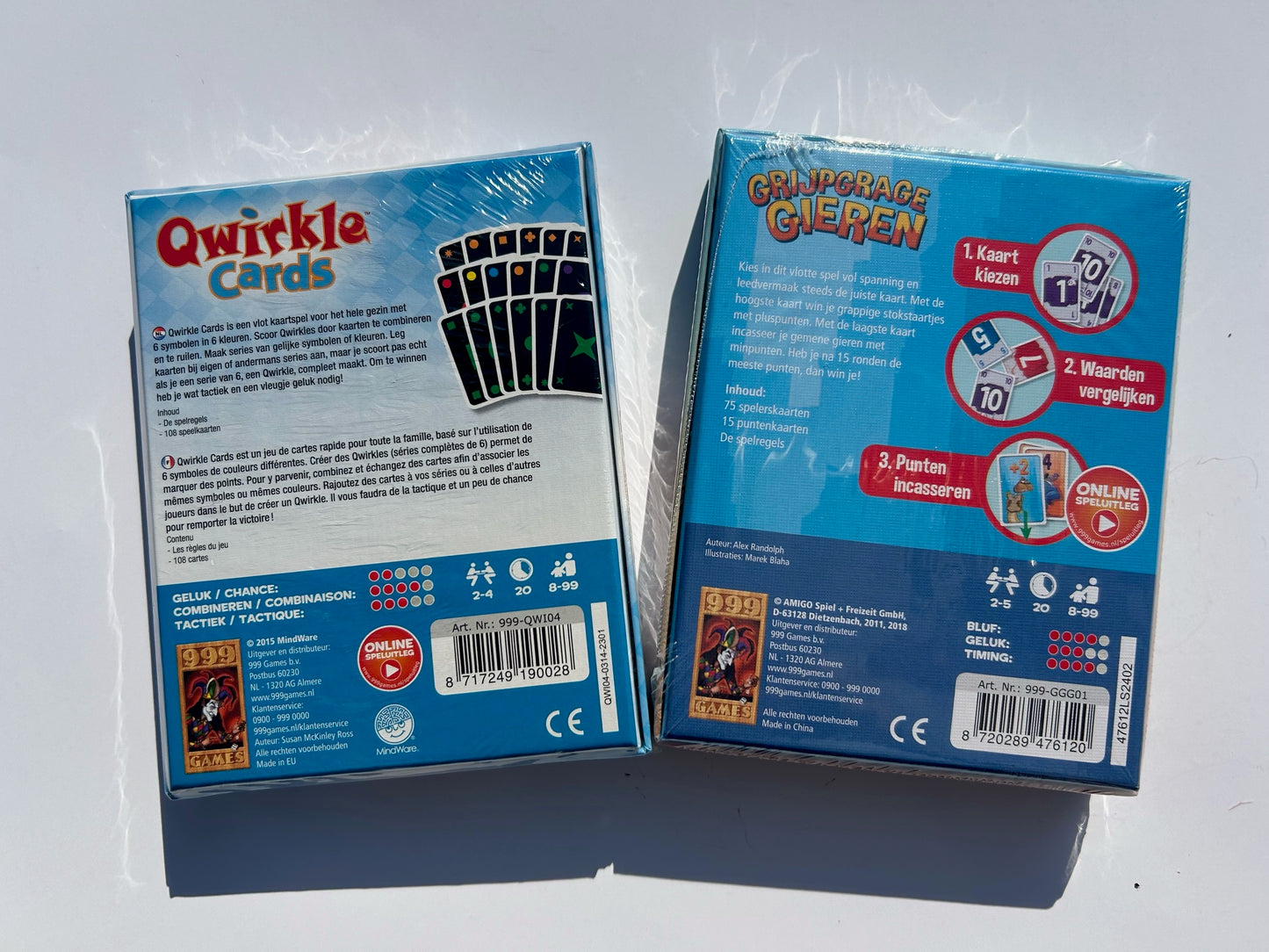 Qwirkle-Karten + Grabby Vultures (8+) Vorteilspaket