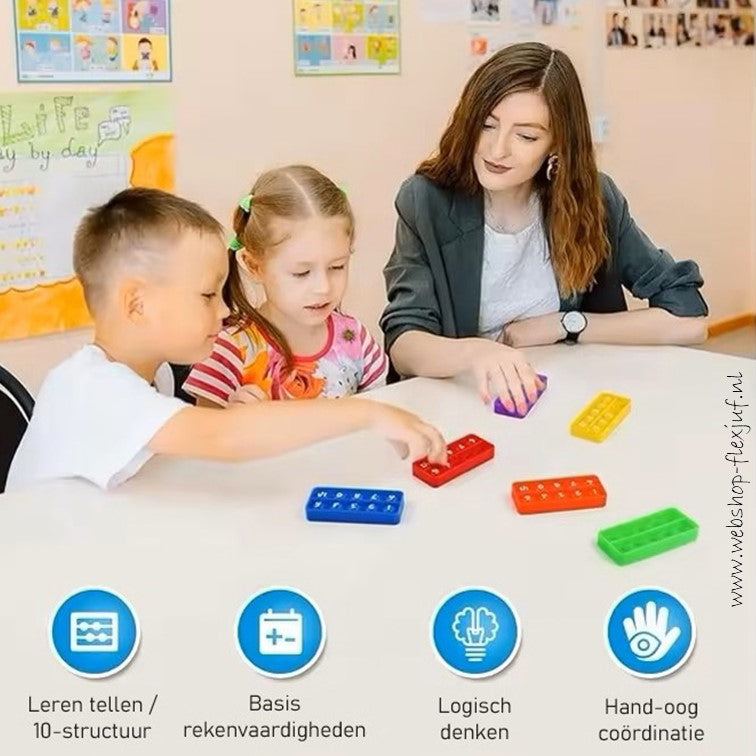 Rainbow Pop-it Math: 10-Struktur (6er-Set)