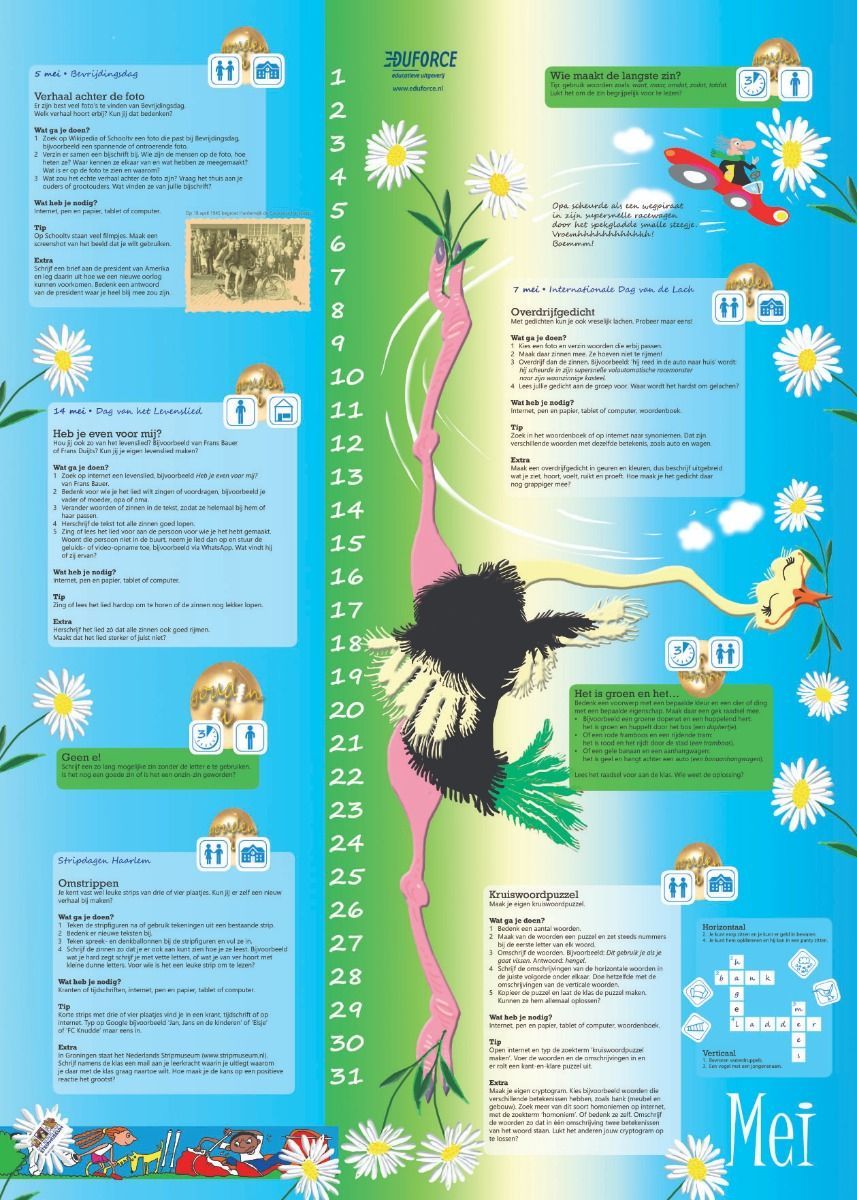 Strauß, der Schreibvogel – Jahreskalender für kreatives Schreiben