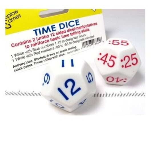 Zählwürfel: digitale Zeit / Zeitwürfel