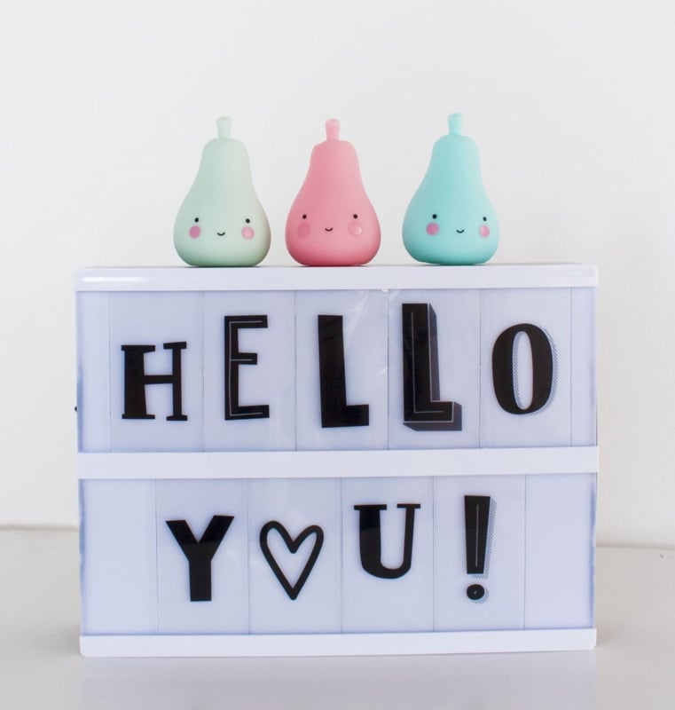 Lightbox letter set: Funky - zwart