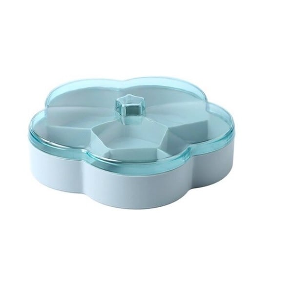 Blumenaufbewahrungsbox mit Deckel (blau) 25 cm, 6 Fächer (Outlier)
