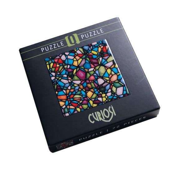 Curiosi Q-puzzel (moeilijke stukjes) - Kleurenmix 4 (72 stukjes)