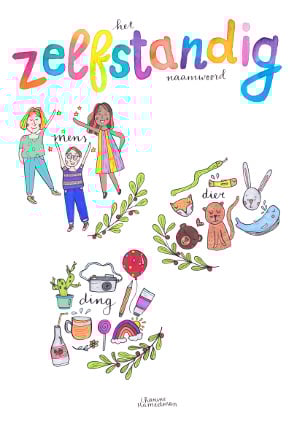 A4 poster - Taal - het Zelfstandig naamwoord