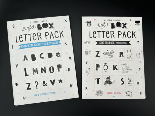 Lightbox letter voordeelset: ABC dieren + Funky letters