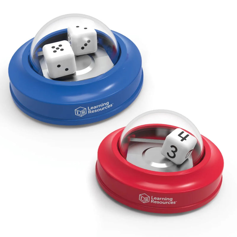 Dice poppers / dobbelsteen gooiers (set van 2 st.)