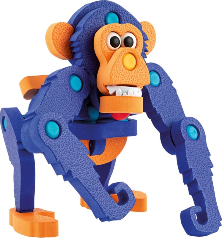 3D Schaumstoffbausteine XL Puzzle - Gorilla (59 Teile) 26 cm