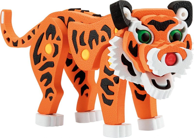3D Schaumstoffbausteine XL Puzzle - Tiger (52 Teile) 26 cm