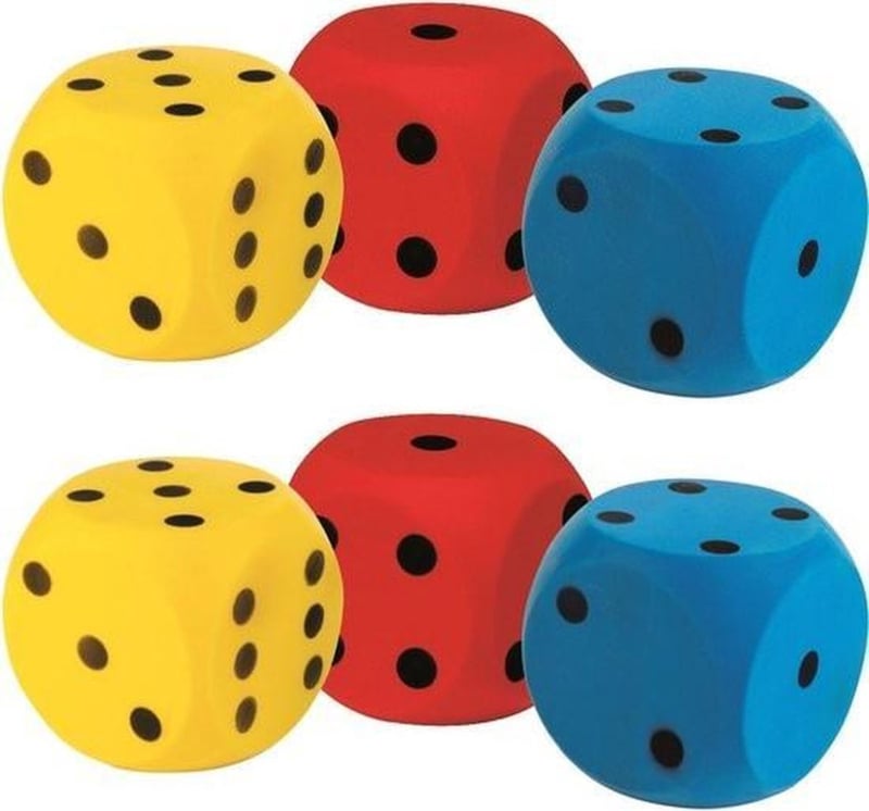 XXL Schaumstoffwürfel, 15,5 x 15,5 cm (6er-SET)