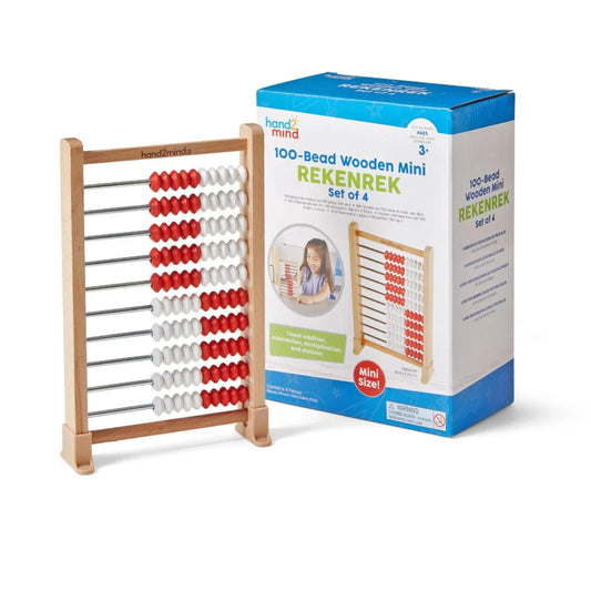 Perlenständer – 100 Perlen (10 Reihen), 4er-Set.