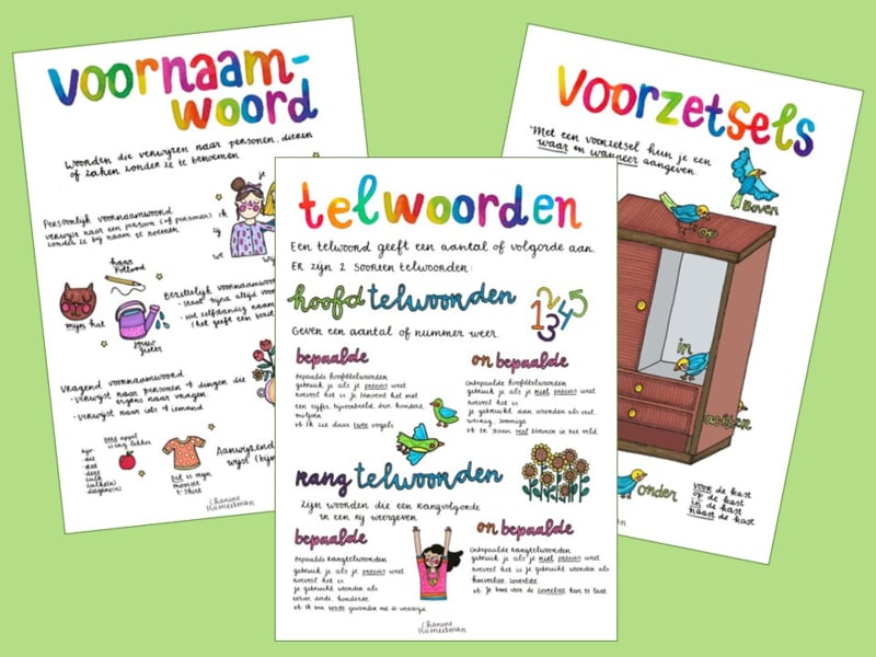 A4 poster - Voordeelset Taal (Deel 2) (3 posters)