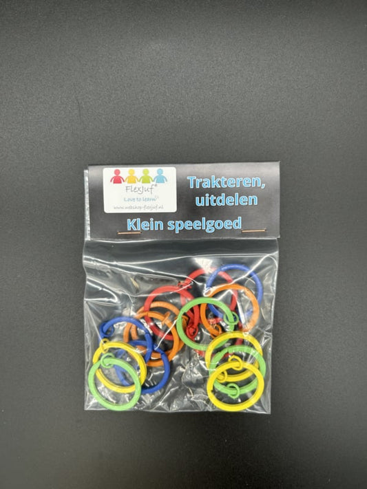 Regenbogen-Schlüsselanhänger (15 Stk.) Bastelteile