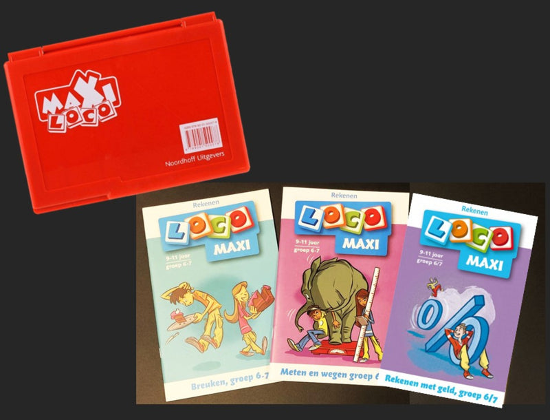 Voordeelset Loco Maxi: Basisdoos Maxi + Breuken groep 6/7 + Meten en wegen groep 6/7 + Rekenen met geld groep 6/7