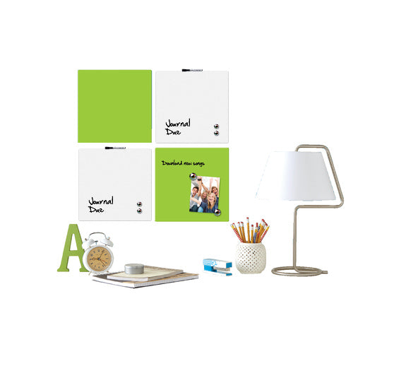 Whiteboard-Quartett grün/weiß (4er-Set)