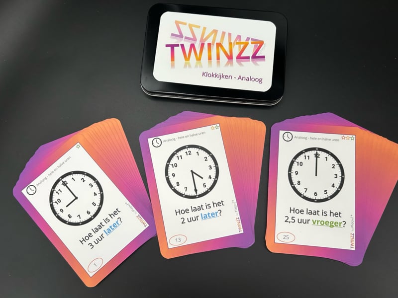 Twinzz Analoguhr – Stunden und halbe Stunden