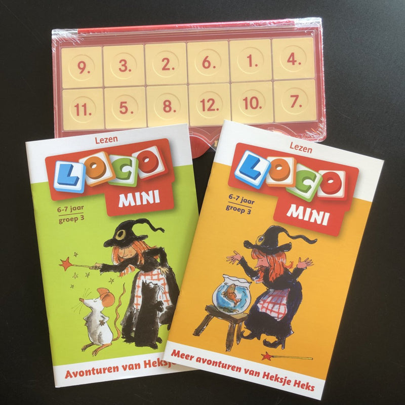 Voordeelset Loco Mini - Basisdoos + Avonturen van Heksje Heks + Meer avonturen met Heksje Heks - groep 3/4