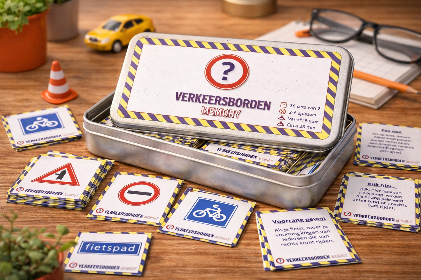 Verkeersbordenmemory (72 kaartjes)