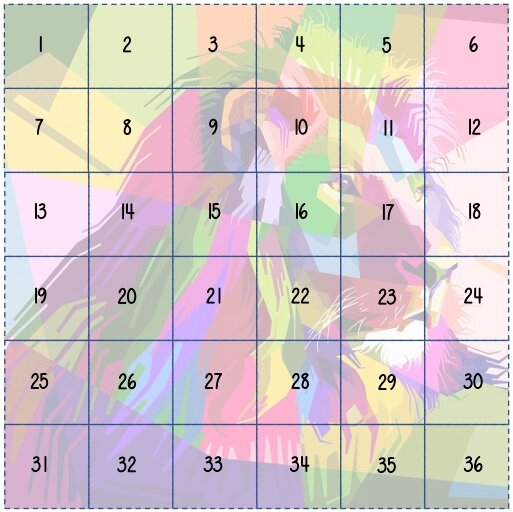 Druckvorlage: Rätselbild Gruppe 7/8 (Hausaufgabe für 36 Wochen!) 