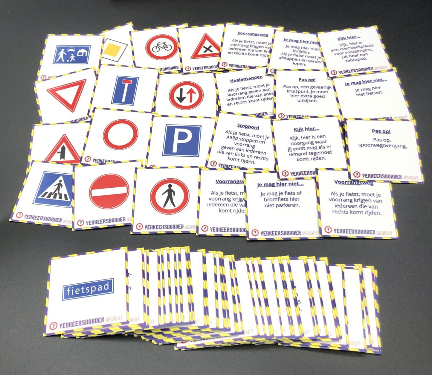 Verkeersbordenmemory (72 kaartjes)