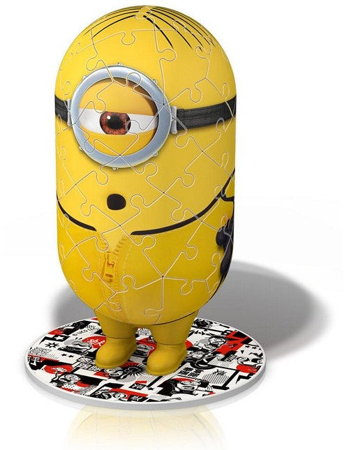 3D puzzel minions (3 stuks): Disco, Roller skater en Kong Fu
