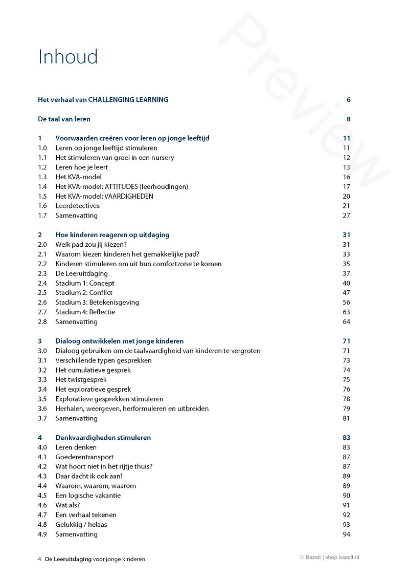 De leeruitdaging voor jonge kinderen