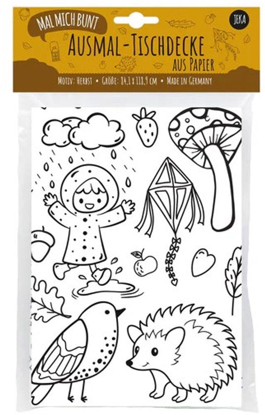 XXL groeps kleurplaat - Herfst (120 x 85 cm)