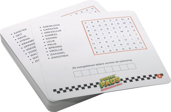 Puzzle Pads - Woordzoeker race 7+