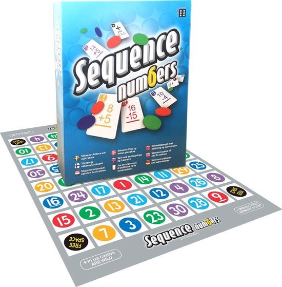 Sequence - numbers (rekenspel bordspel) 7+