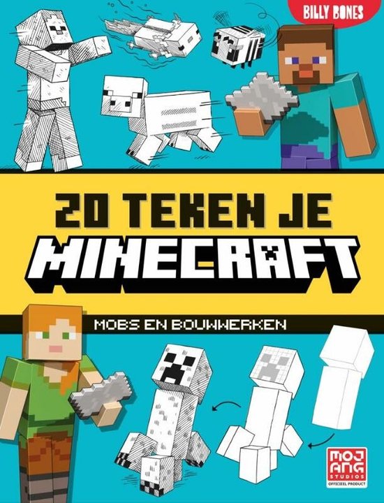 Minecraft teken je zo - mobs en bouwwerken