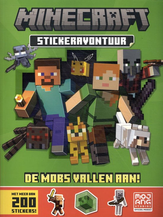Minecraft stickerboek - De Mobs vallen aan