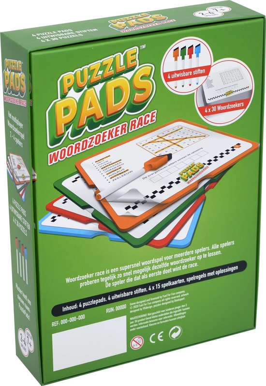 Puzzle Pads - Woordzoeker race 7+