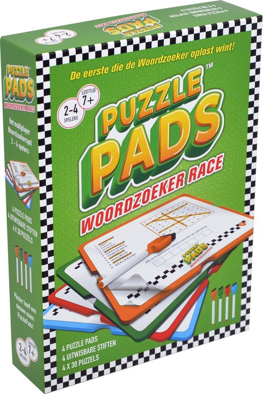 Puzzle Pads - Woordzoeker race 7+