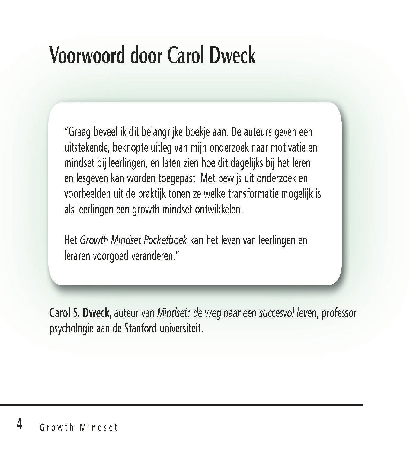 Growth Mindset pocketboek