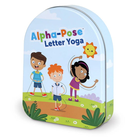 Alpha-Pose letter yoga kaarten alfabet (EN)