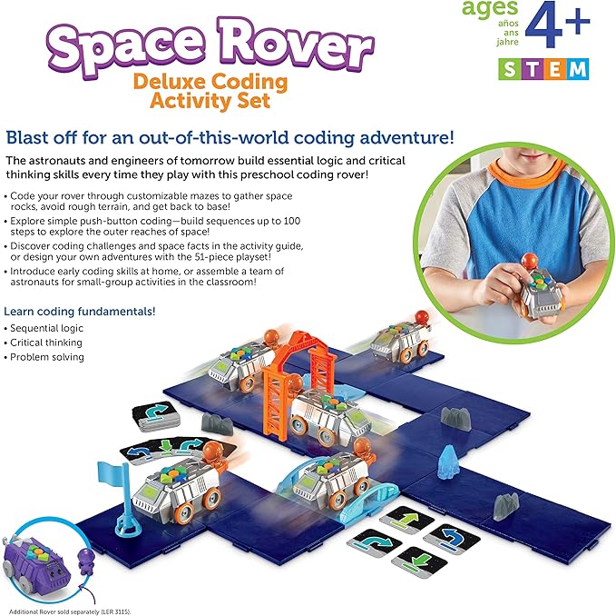 Space Rover Deluxe Coderen -  activiteiten set (4+)