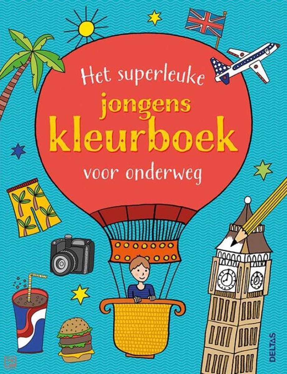 Het superleuke jongens kleurboek voor onderweg