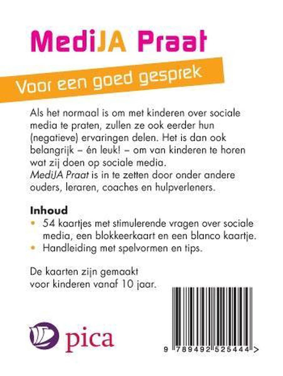 MediJa praat - gesprekskaartjes over sociale media