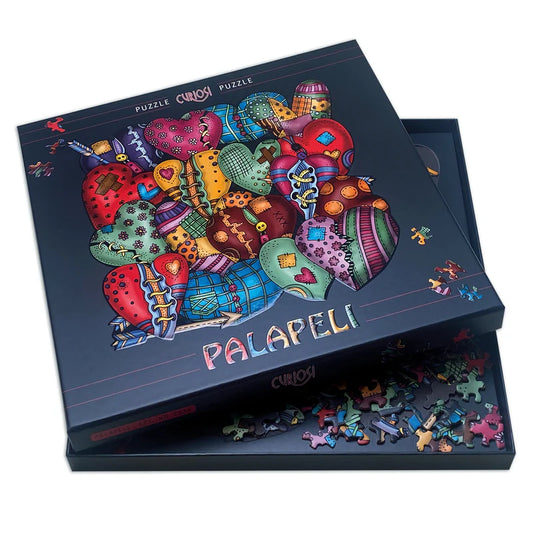 Curiosi Palapeli - Puzzel Hartjes (251 lastige stukjes) incl. staande lijst