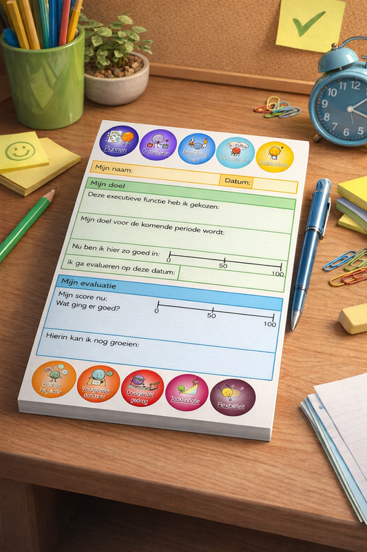 Doelenbriefjes Executieve Functies (blok van 100 st.)