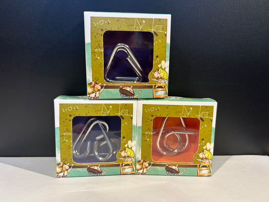 Metalen puzzels/breingames - set 1 (set van 3 st.)