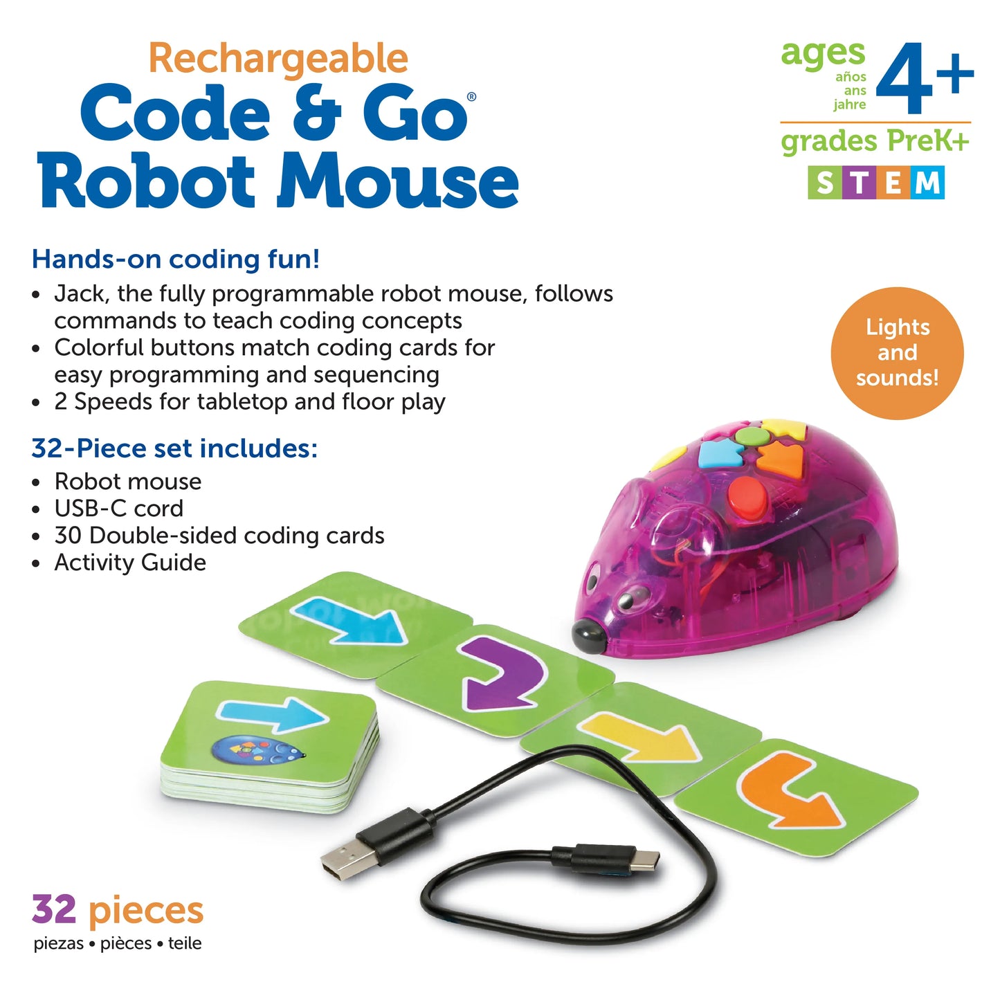 Code & Go® - Robotmuis (4+) oplaadbaar