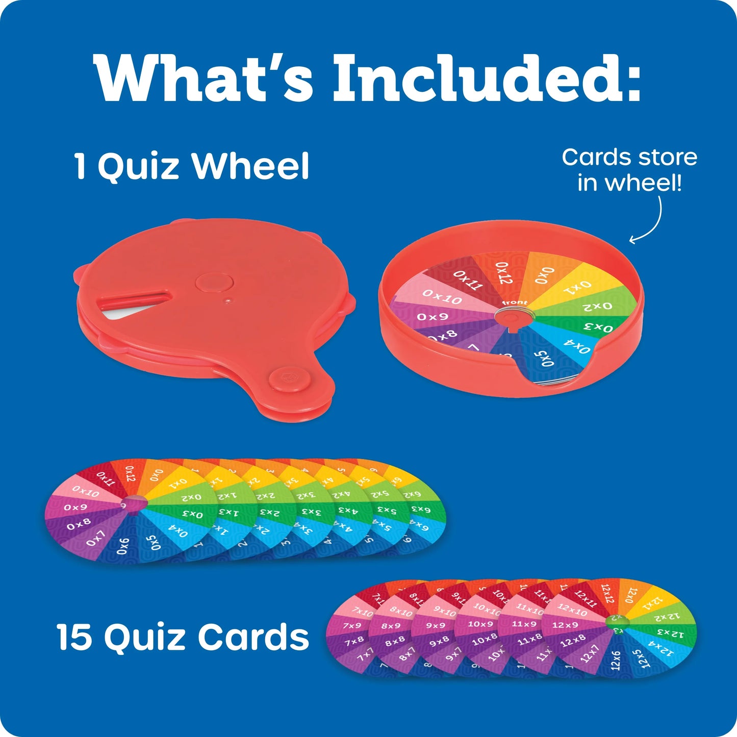 Quizwiel - Tafels van vermenigvuldiging