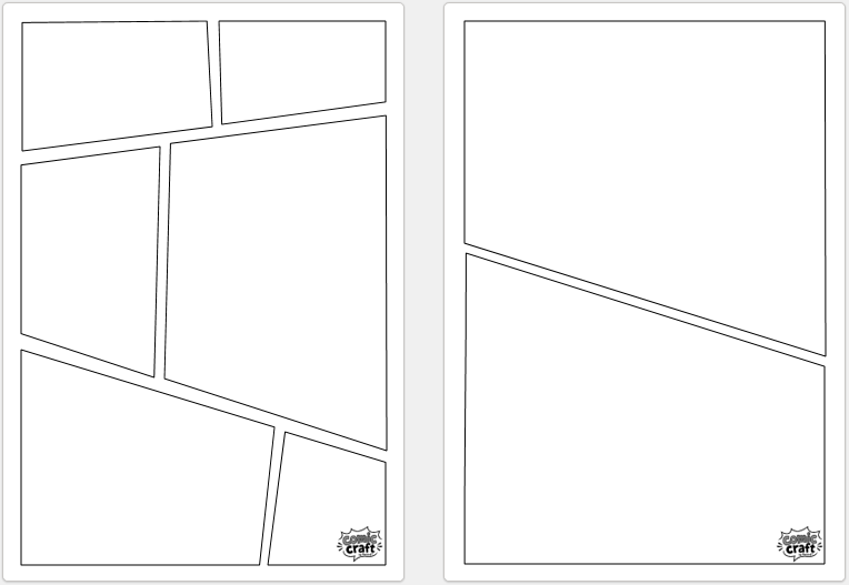 Comic Craft Startersset (zwart/wit) - Maak je eigen stripverhaal