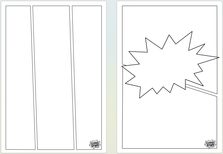 Comic Craft Startersset (zwart/wit) - Maak je eigen stripverhaal