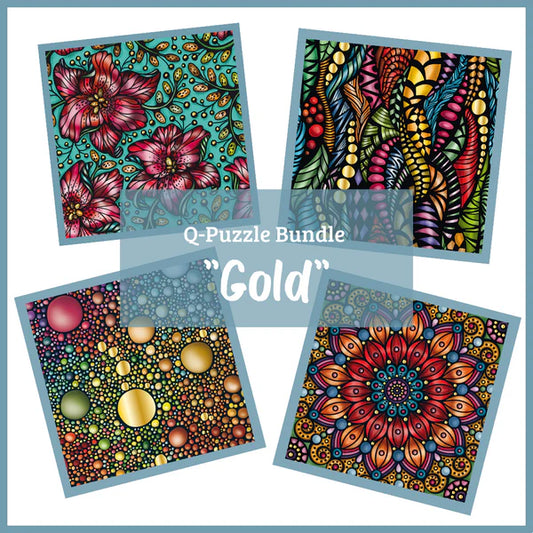 Curiosi Q-Puzzle (schwierige Teile) - Value Pack Gold (4 Stk.)