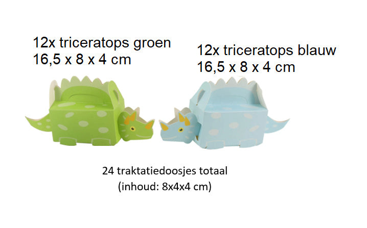 Dinosaurus uitdeeldoosjes (24 st.)