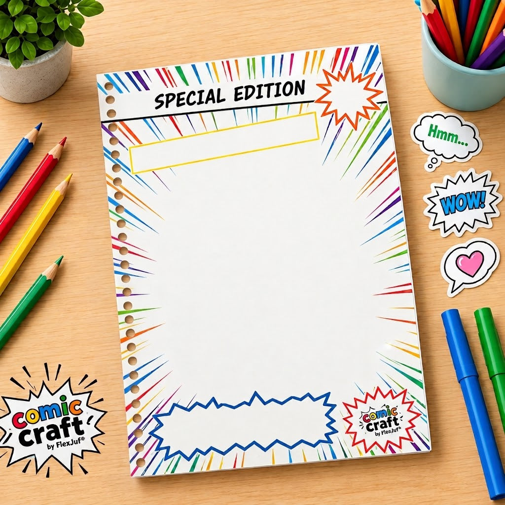Comic Craft Voorbladen + (na)vulling - gekleurd (5+40 pagina's)