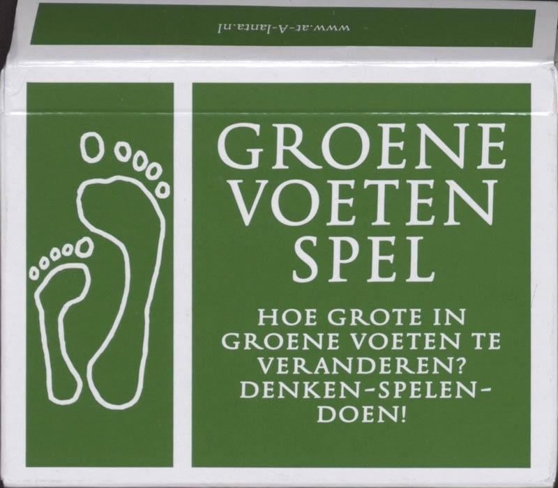 Groene Voeten spel - grote en kleine voetstappen op onze enige aarde