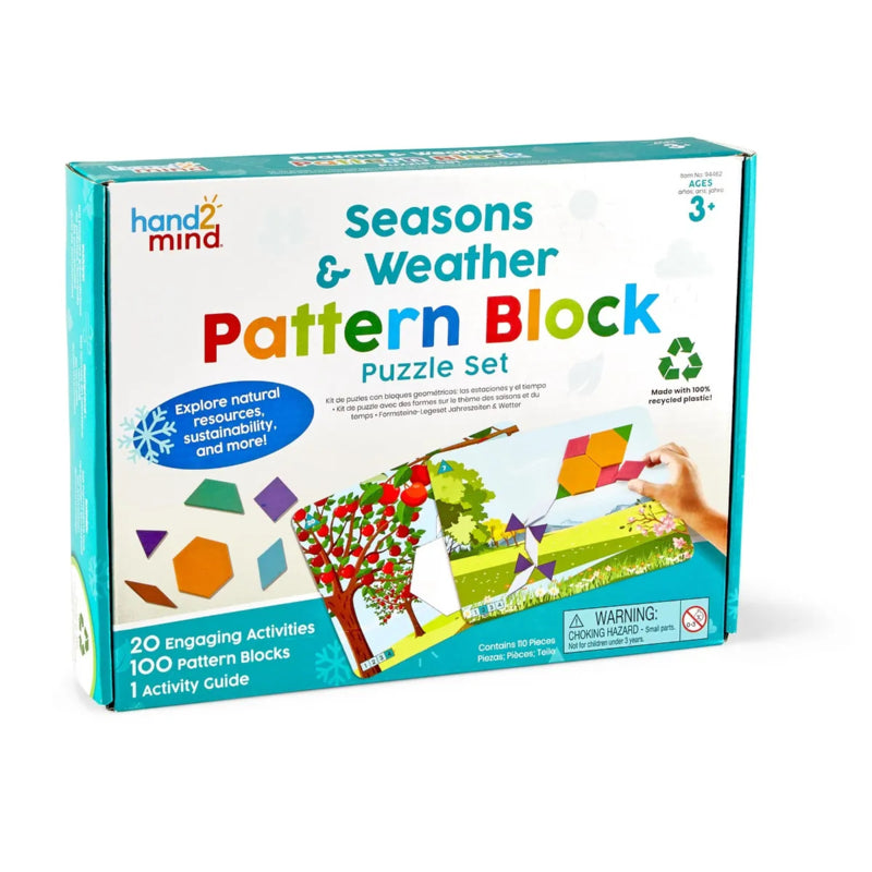 Pattern Blocks - Seizoenen  & het weer puzzel set